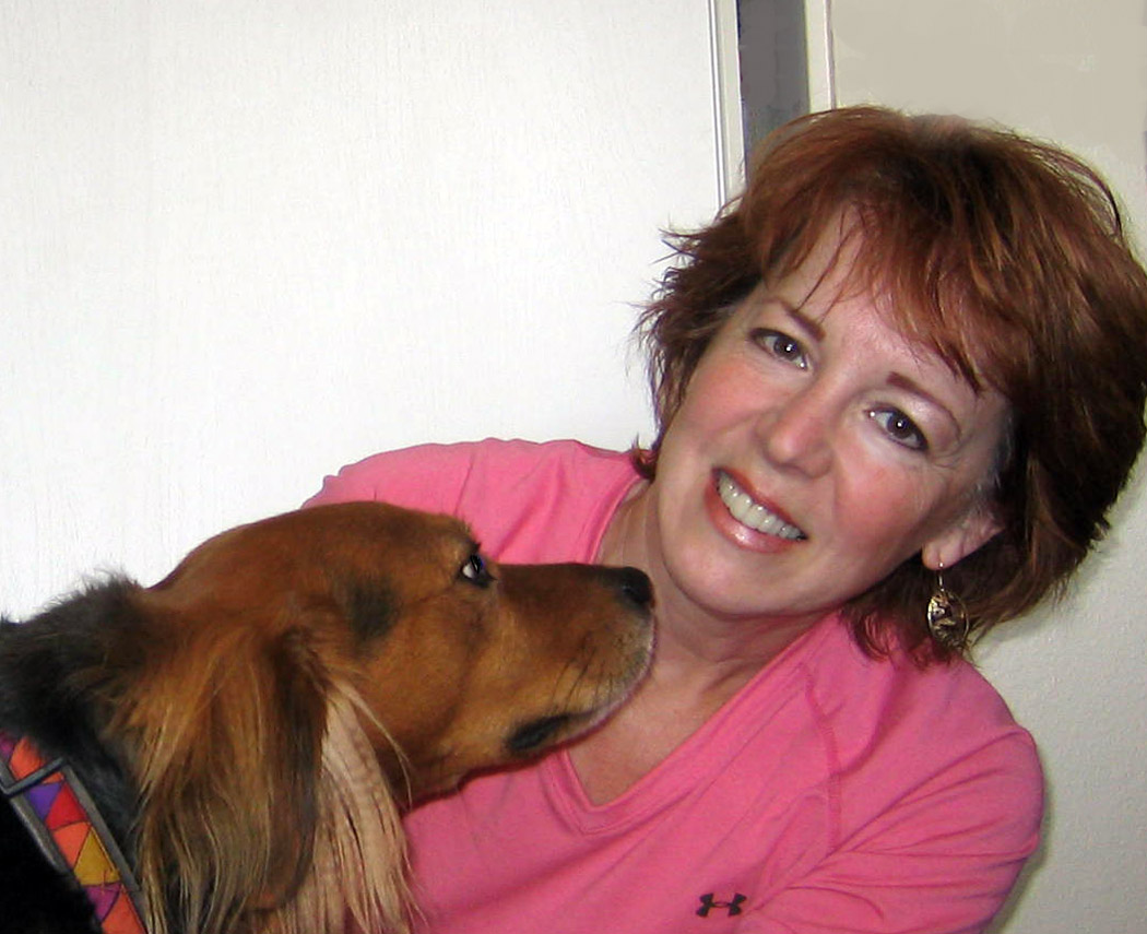 Patricia Simpson and her dog, Berkeley